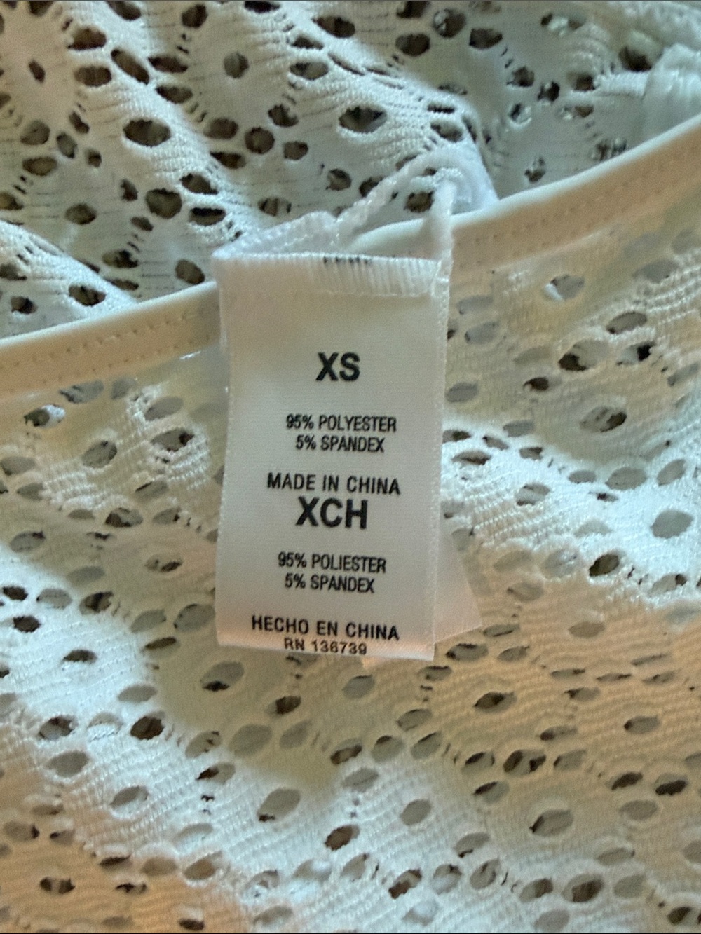 NWT Salt + Cove White Swim Coverup Romper with Tie Waist Sz XS - Picture 6 of 7